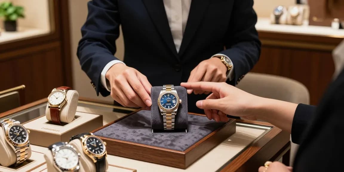 Discover a Rolex replica at a luxury watch boutique featuring well-crafted timepieces.
