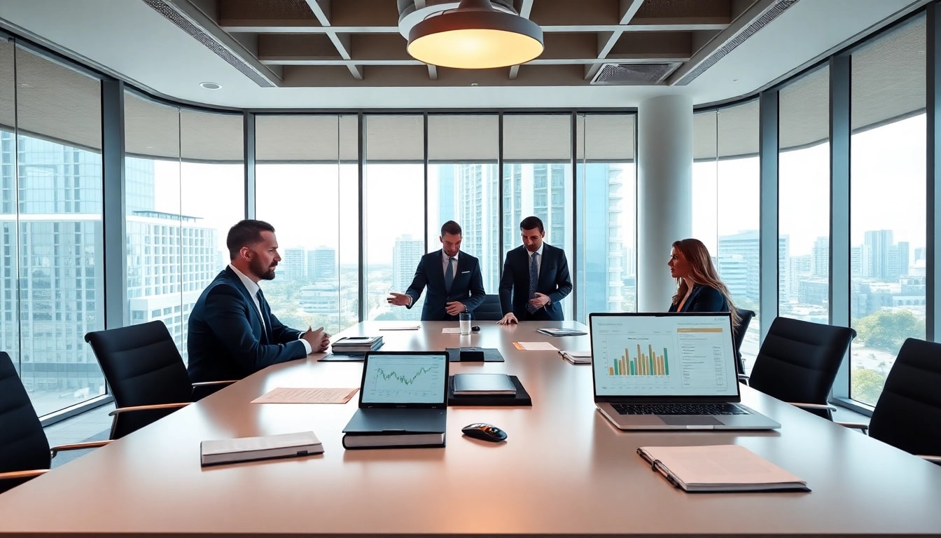 Law firm in Miami: A modern office scene illustrating professionalism and legal expertise.