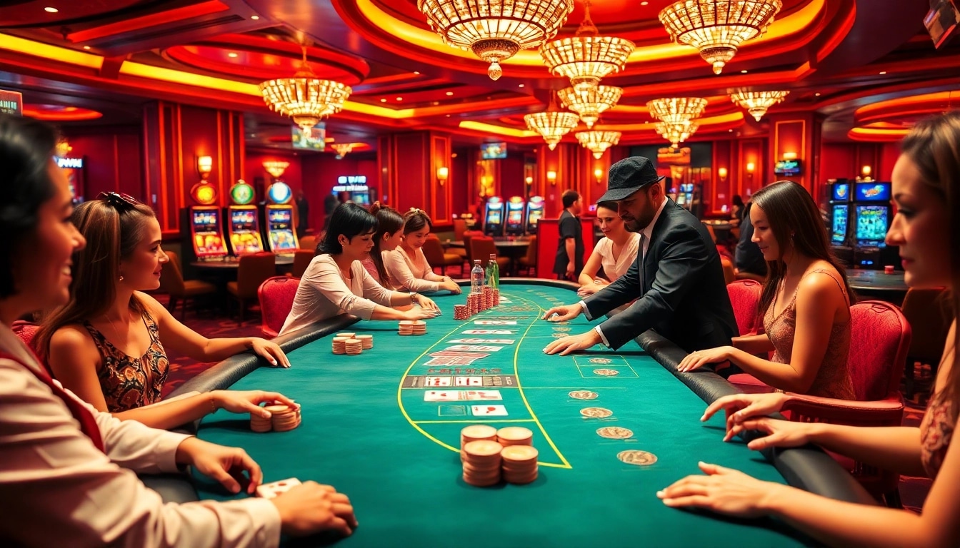 Exciting live casino action with Alo789 players engaging with professional dealers.
