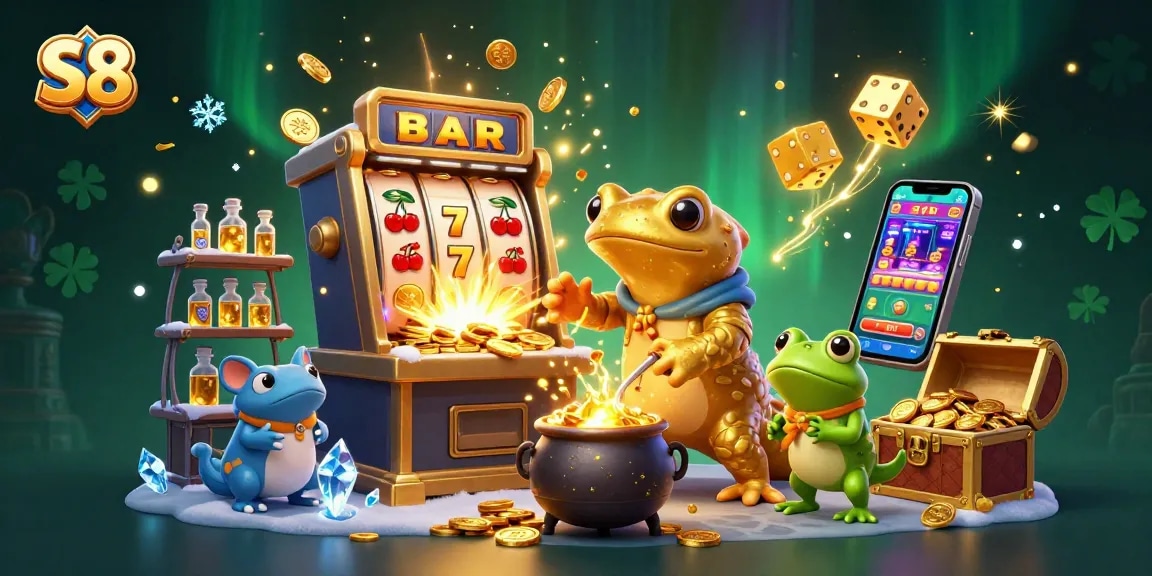 S8 immerses players in a magical casino adventure with an alchemist creating gold and thrilling jackpots.