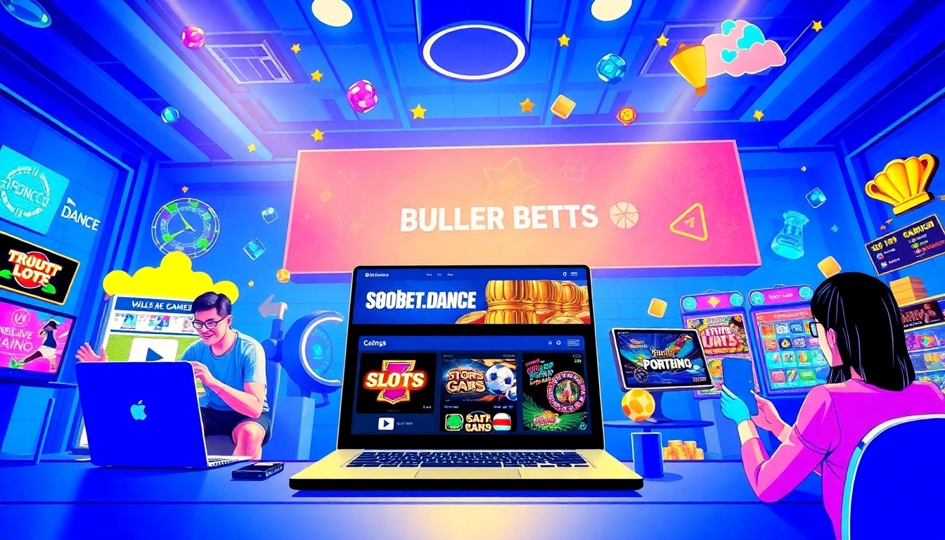 Engaging online gaming experience on sbobet.dance showcasing sports betting and casino games.