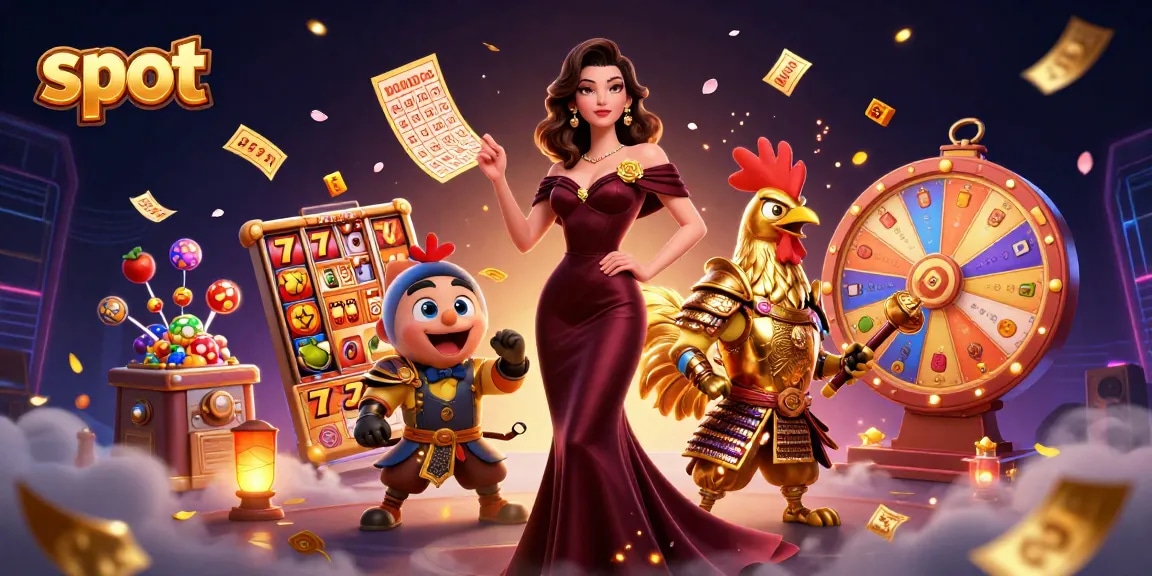 Spin the slot reels with glamorous themes and lively casino elements for a thrilling experience.