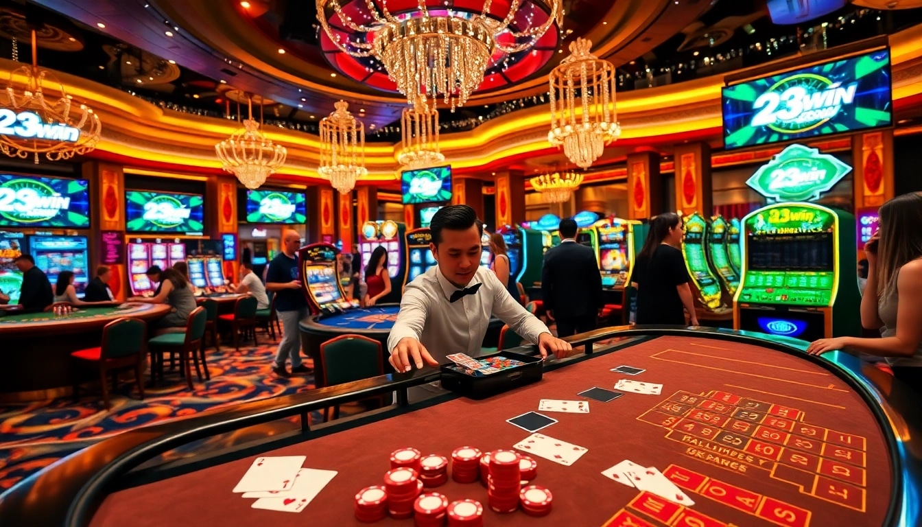 Experience the thrill of winning with 23win's luxurious casino games featuring exciting betting options.