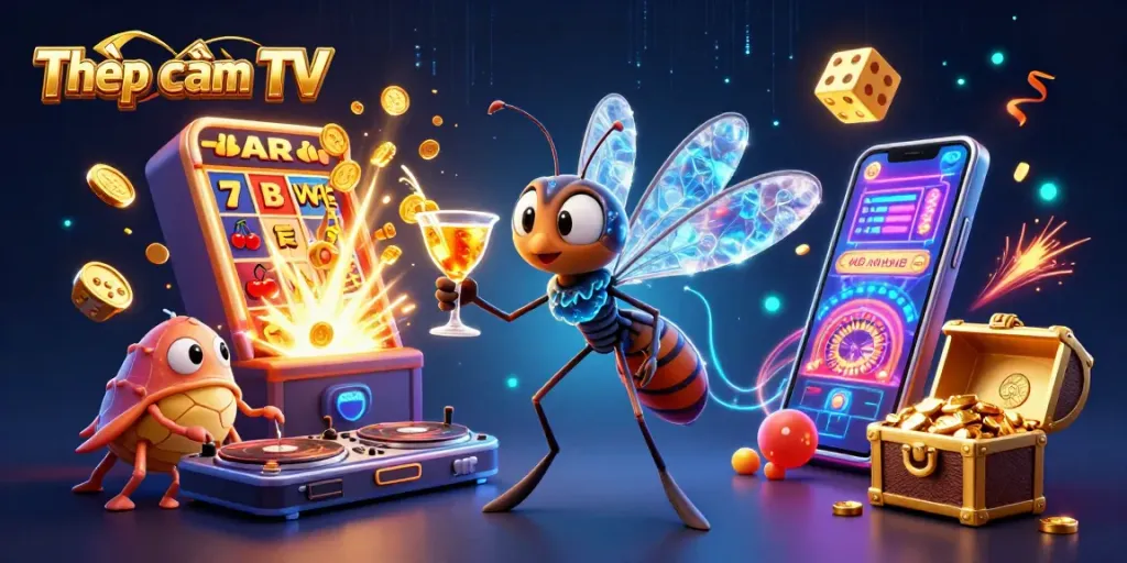 Experience Thập cẩm TV's thrilling casino scene with vibrant characters and rich gaming elements.