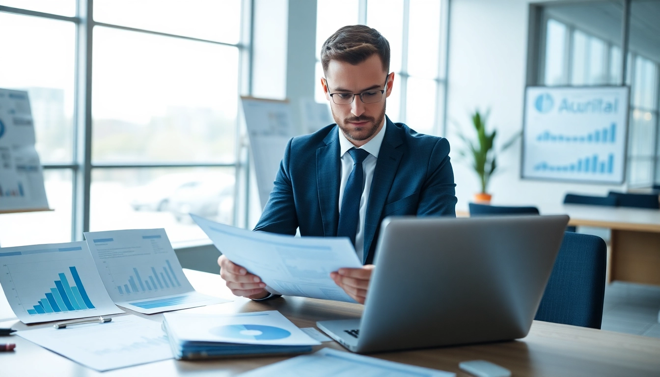 Enhancing pre-post award compliance through thoughtful document review in a modern office.