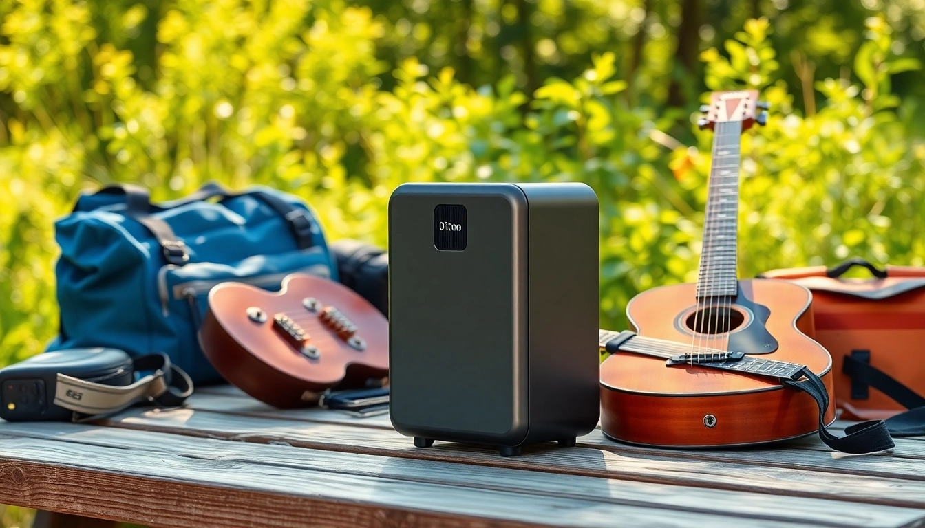 Powering outdoor adventures with EcoFlow, showcasing sleek design in a vibrant outdoor setting.