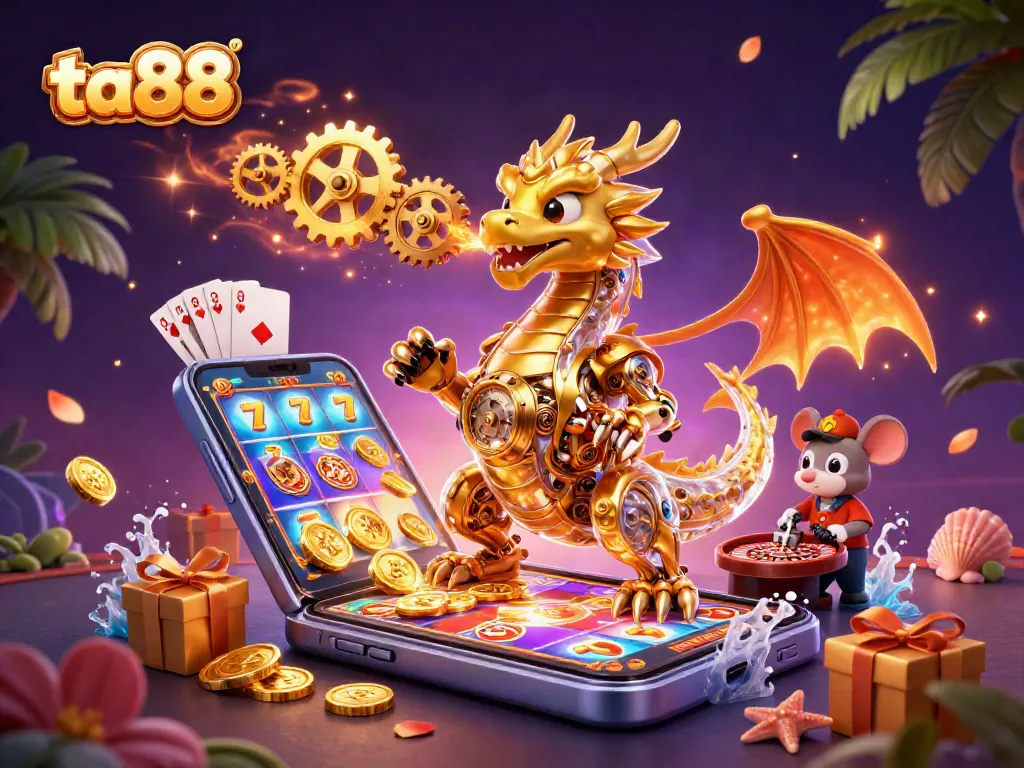 Experience the thrilling ta88 casino adventure with vibrant characters and dynamic game elements.