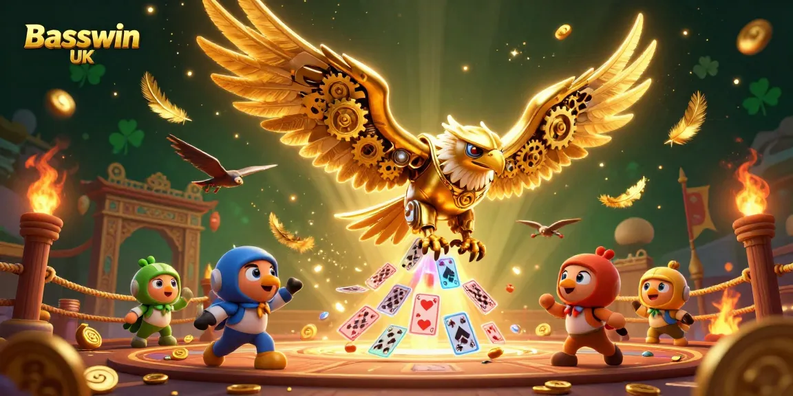 Engage with Basswin UK casino games featuring immersive golden eagle and dynamic visuals.