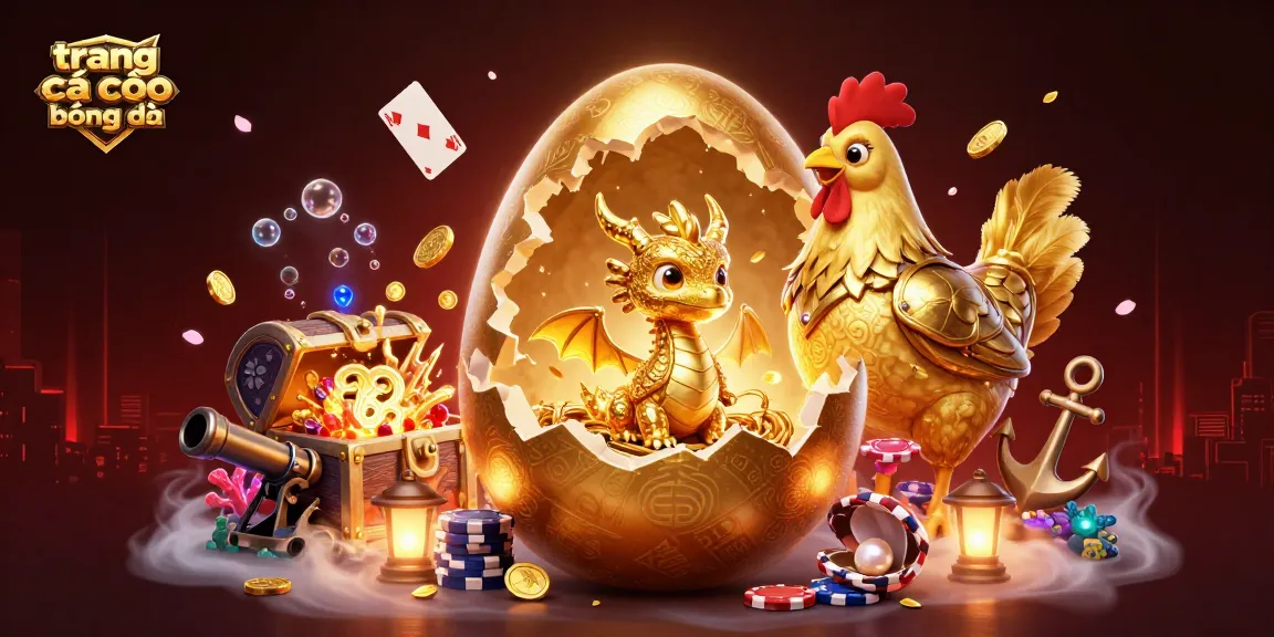 Experience the thrilling world of trang cá cược bóng đá with a golden dragon guarding poker treasures.