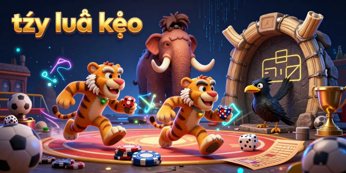 Track tỷ lệ kèo in a vibrant sports betting scene featuring dynamic characters and game elements.