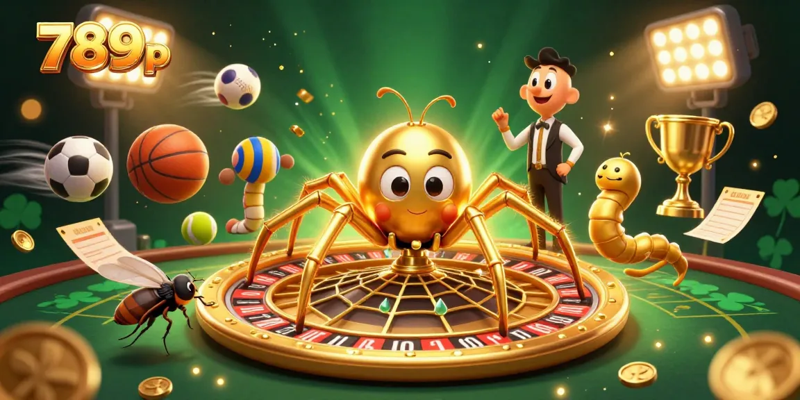 Experience thrilling bets at 789p with dynamic sports-themed casino illustration featuring vibrant characters and elements.