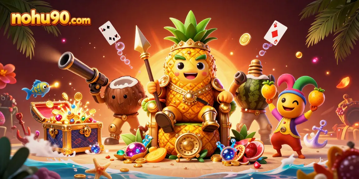 Experience thrilling wins at nohu90com with the golden pineapple king and carnival-themed games.